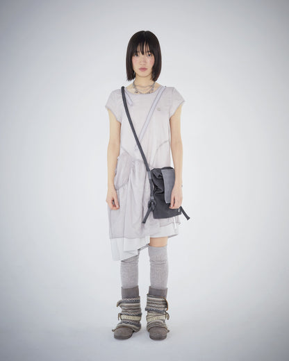 SHIRRING ROPE CROSS BAG / 2 Color