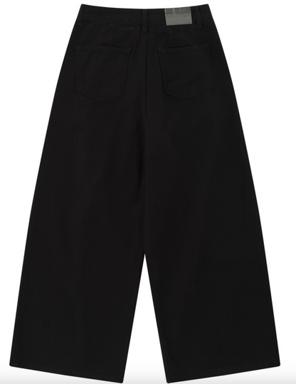 Embroidered Pintuck Wide Pants / 2 Color