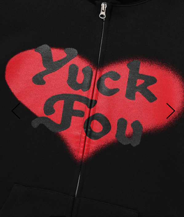 LOVE YUCK FOU HOODIE ZIP UP / 2 Color