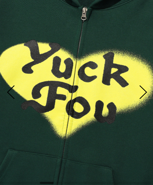 LOVE YUCK FOU HOODIE ZIP UP / 2 Color