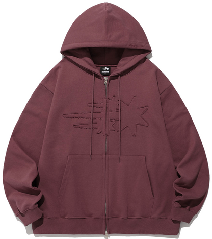 3STAR LOGO ZIP HOODIE / 5 Color