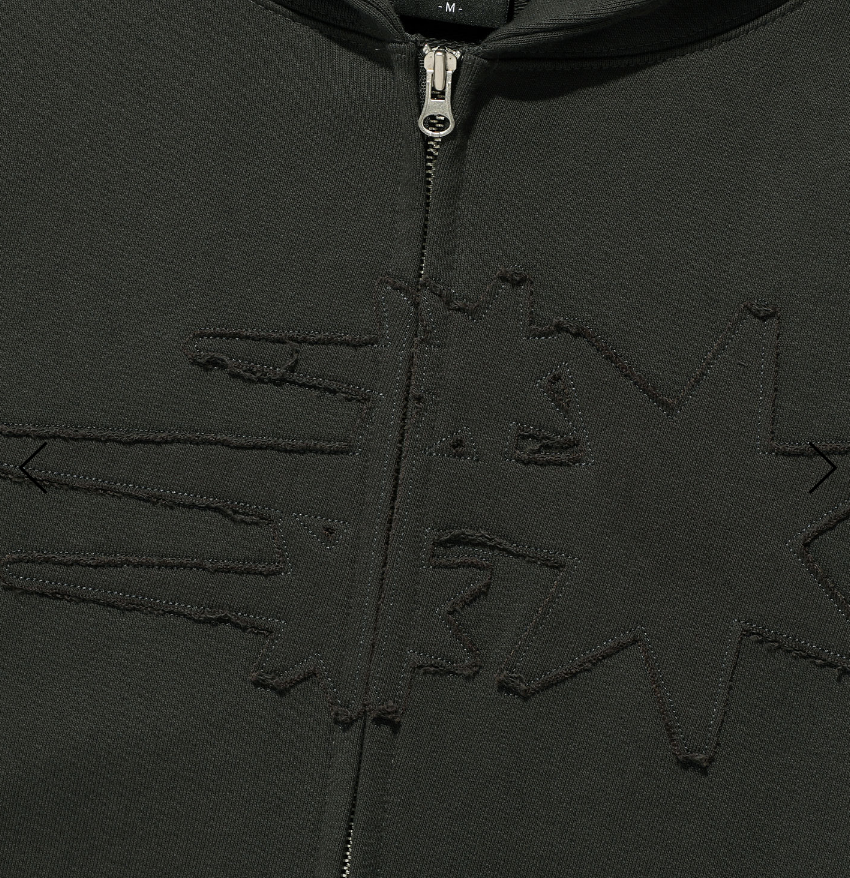 3STAR LOGO ZIP HOODIE / 5 Color