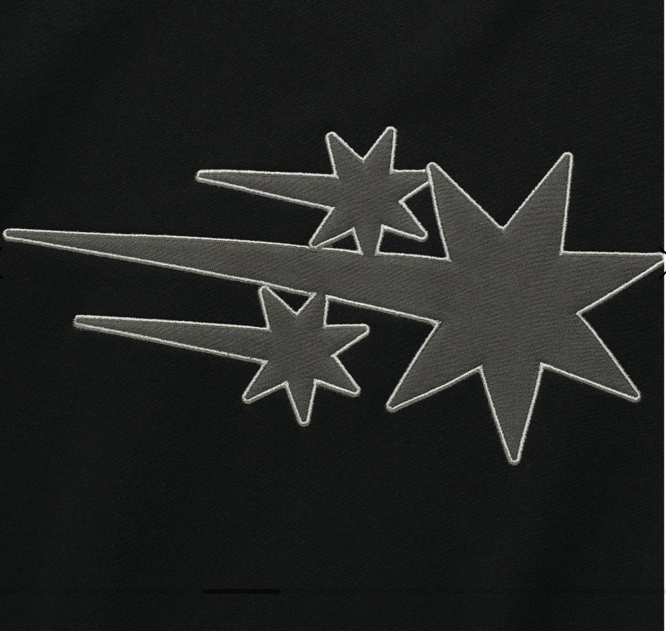 3STAR LOGO APPLIQUE SWEATSHIRTS / 2 Color