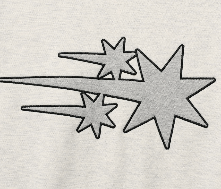 3STAR LOGO APPLIQUE SWEATSHIRTS / 2 Color