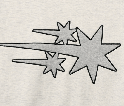 3STAR LOGO APPLIQUE SWEATSHIRTS / 2 Color