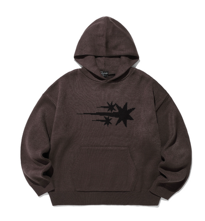 3STARS LOGO KNIT HOODIE / 3 Color