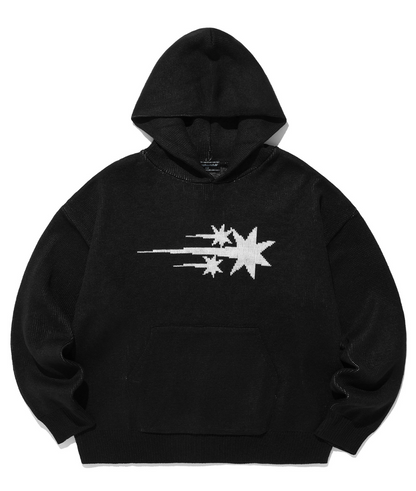 3STARS LOGO KNIT HOODIE / 3 Color