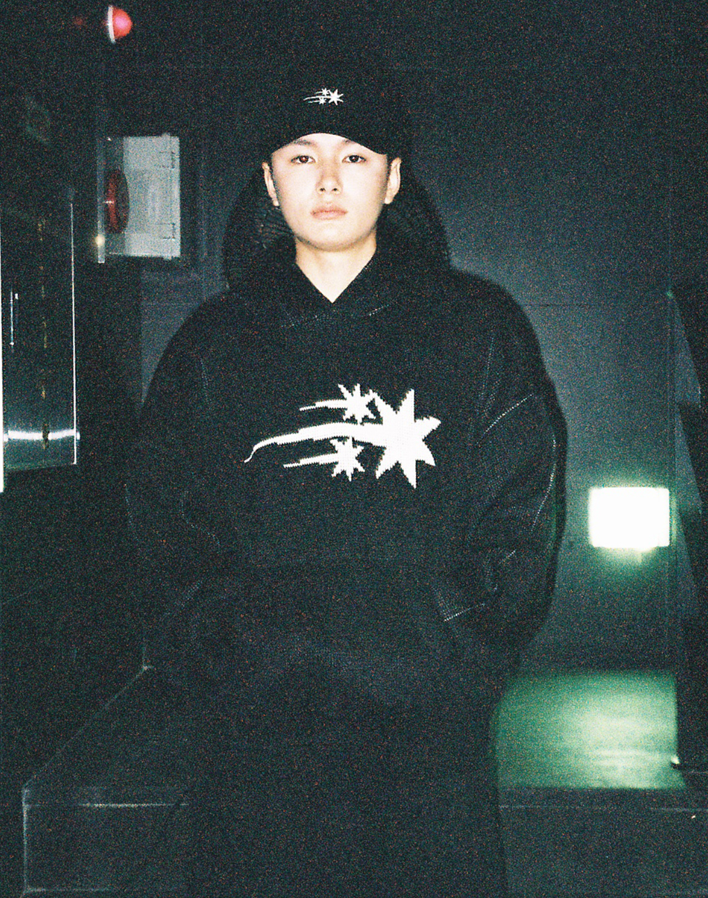 3STARS LOGO KNIT HOODIE / 3 Color