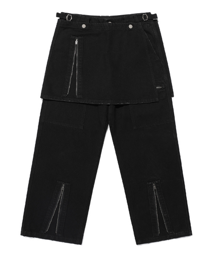 APRON WASHED JEANS / 2 Color