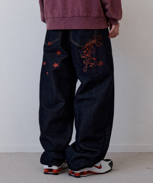 LIL RABBIT DENIM [RAW INDIGO]