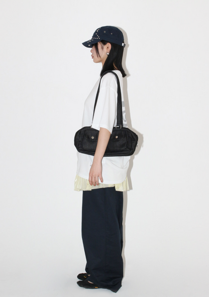 Pocket bag [Black denim] 