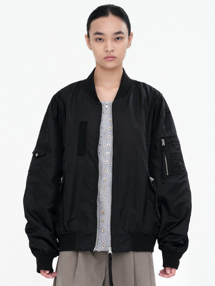 Blended Flight Jacket [Black]