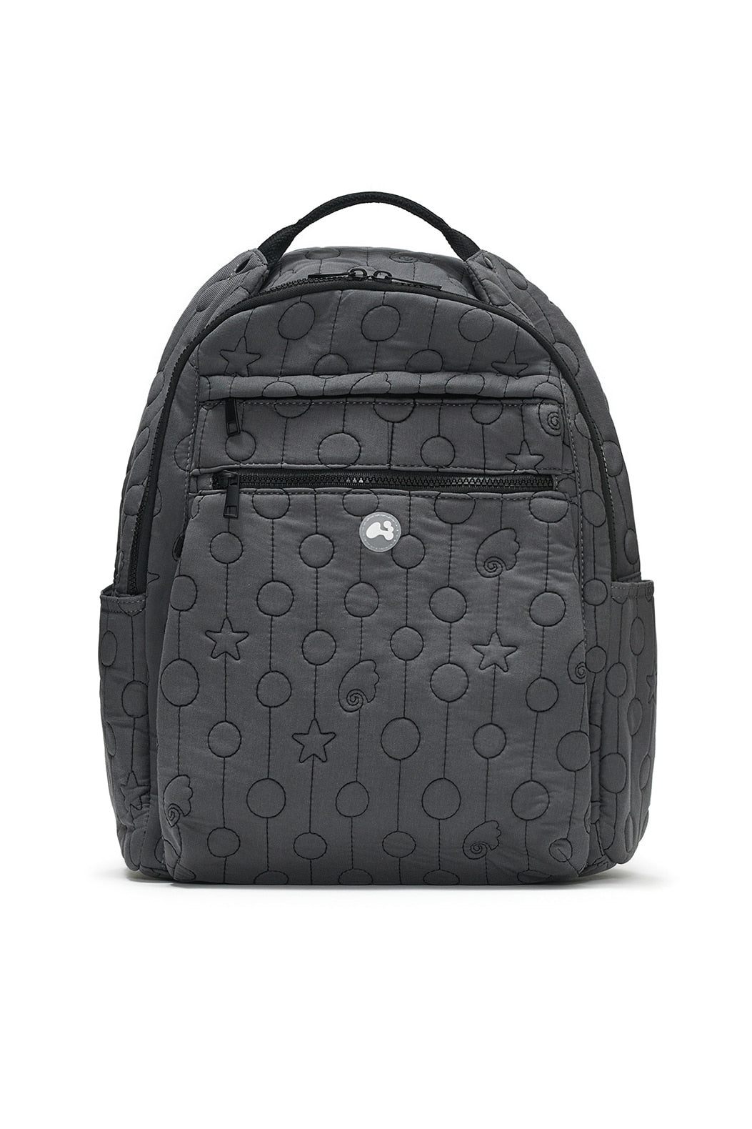 Quilted multi back-pack (Charcoal)