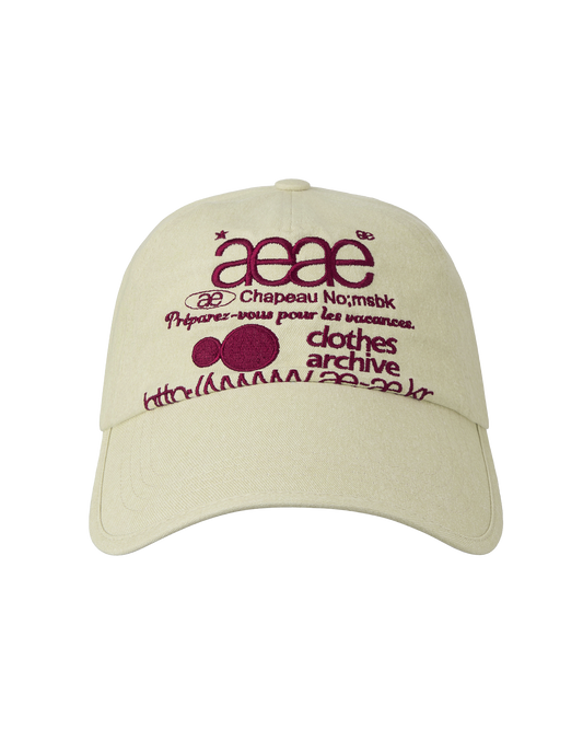 WEB LOGO PIGMENT CAP [IVORY]
