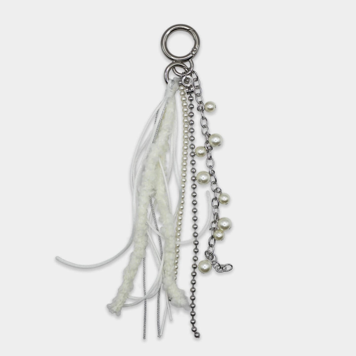 Boucle Mix Long Tassel Keychain