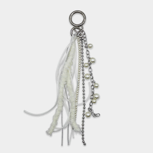 Boucle Mix Long Tassel Keychain