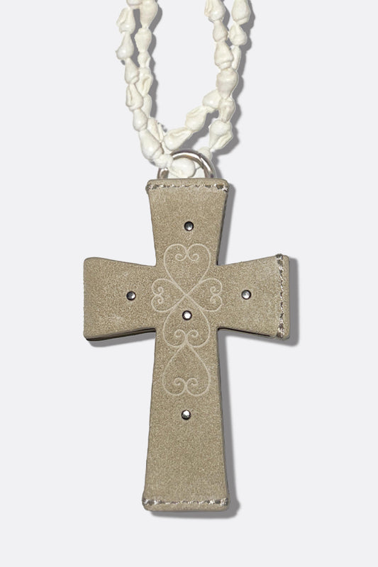 Cross Suede Strap Wallet Raw