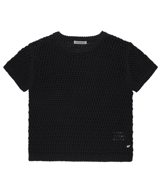 POING HALF KNIT CHARCOAL