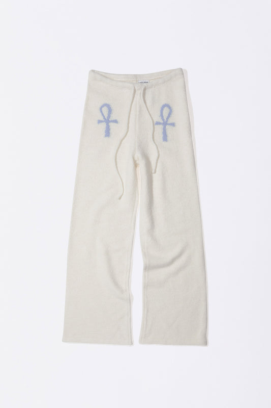 Ankh Boucle Knit Pants Ivory