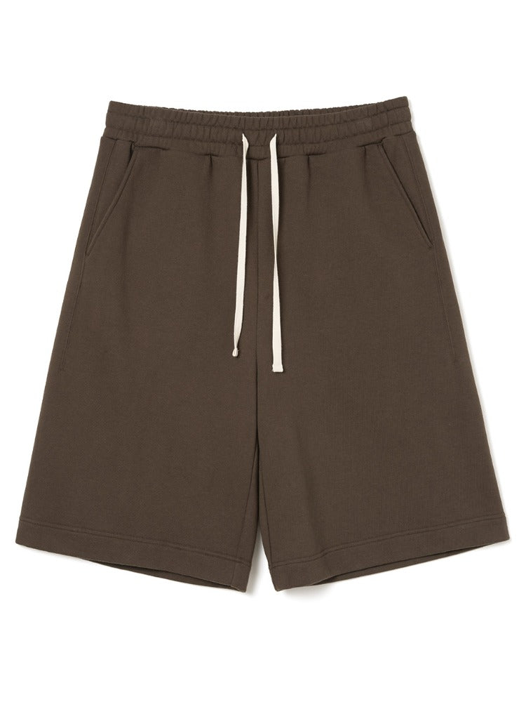 Slash Sweat Half Pants [Brown]