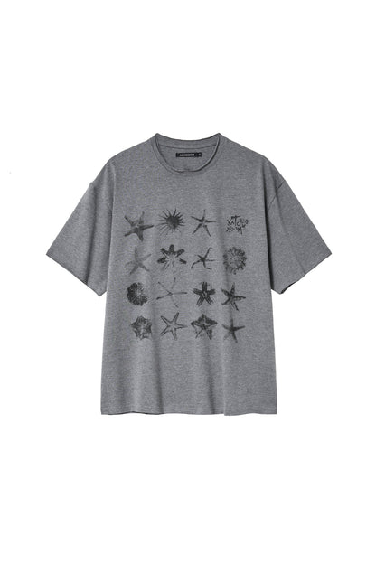 Starfish Tee Dark M.Grey