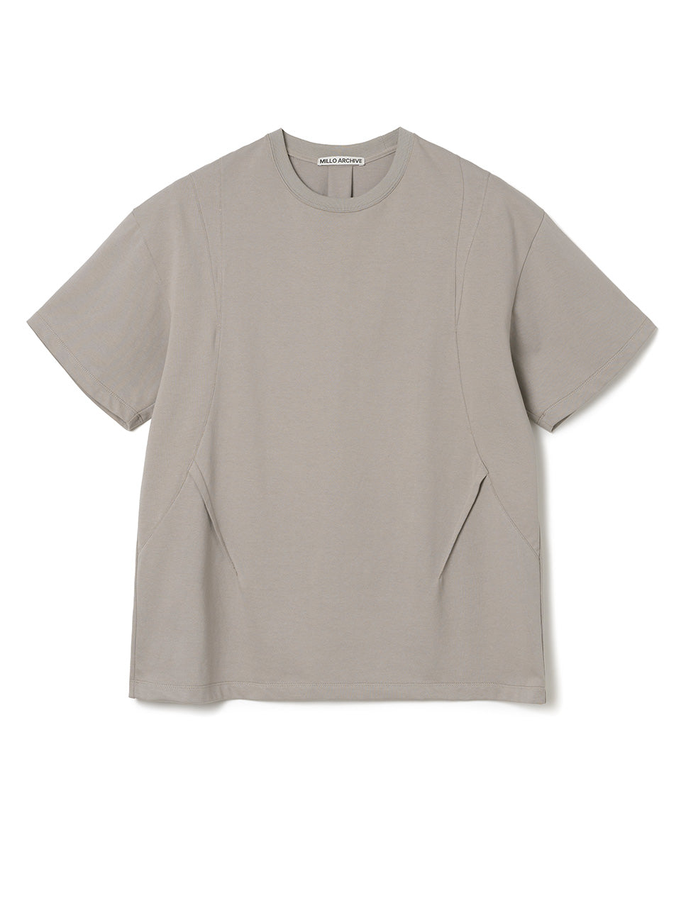 Dainty Curve Detail T-Shirts [Sand Beige]