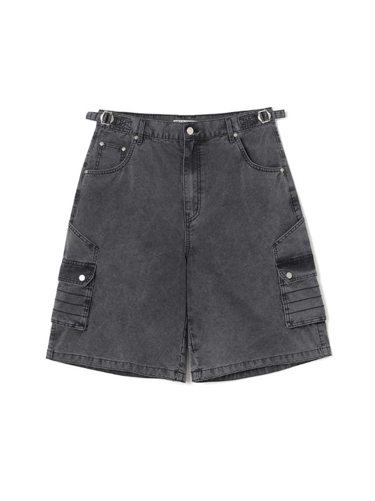 Double Index Bermuda Pants [Black]