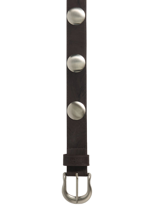 Ida Leather Belt / Silver 