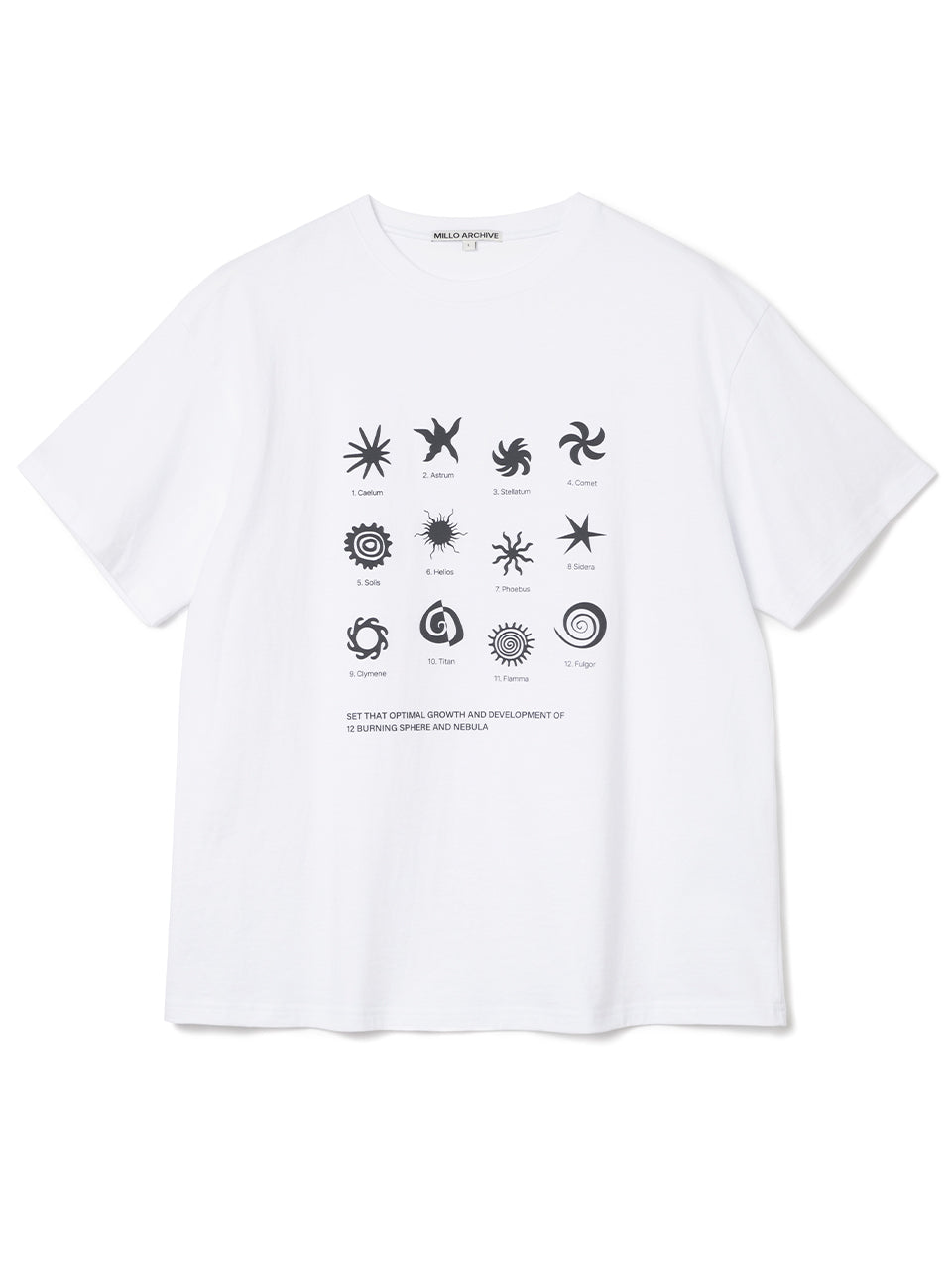 Scroll Square T-Shirts [White]