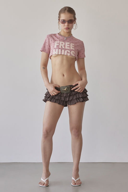 Free Hugs Tee Peach