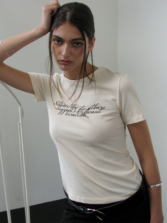 Doodlely T-Shirt [Pale Yellow]