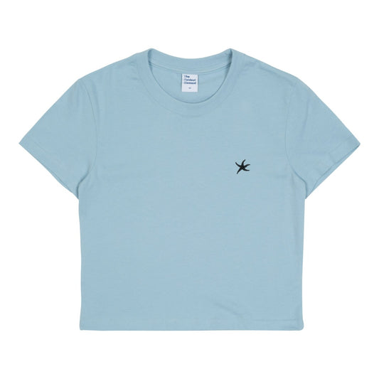 (w) TCM mini logo crop T (sky blue)