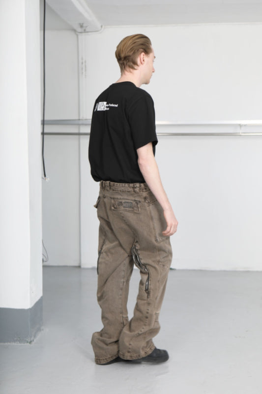 MPa WAVE ZIPPER PANTS (RUST) 