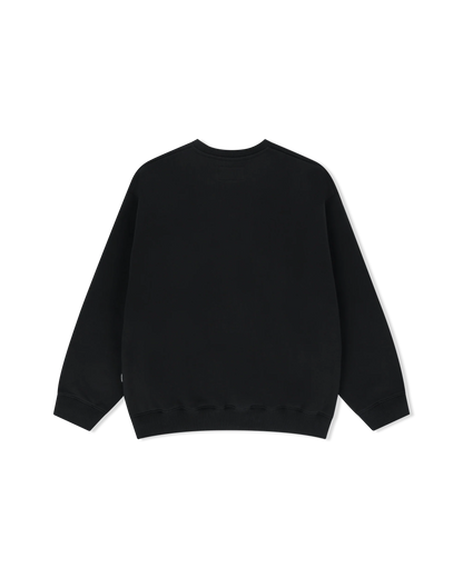 Y.E.S Dotted Logo Sweatshirt / Black