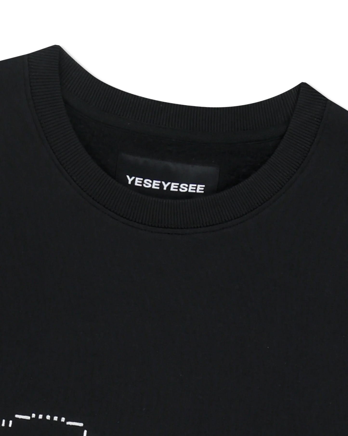 Y.E.S Dotted Logo Sweatshirt / Black