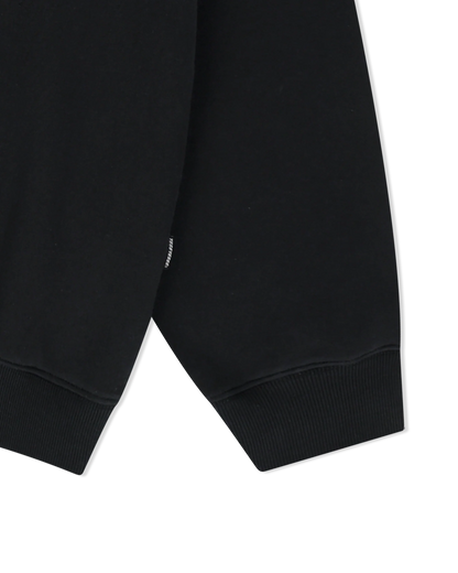 Y.E.S Dotted Logo Sweatshirt / Black