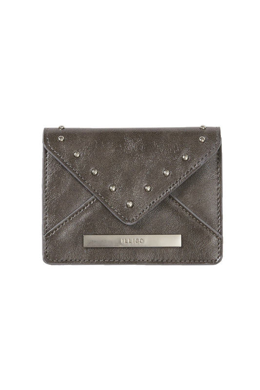 Letter Fold Card Wallet Charcoal