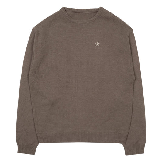 TCM starfish mini logo knit (brown)