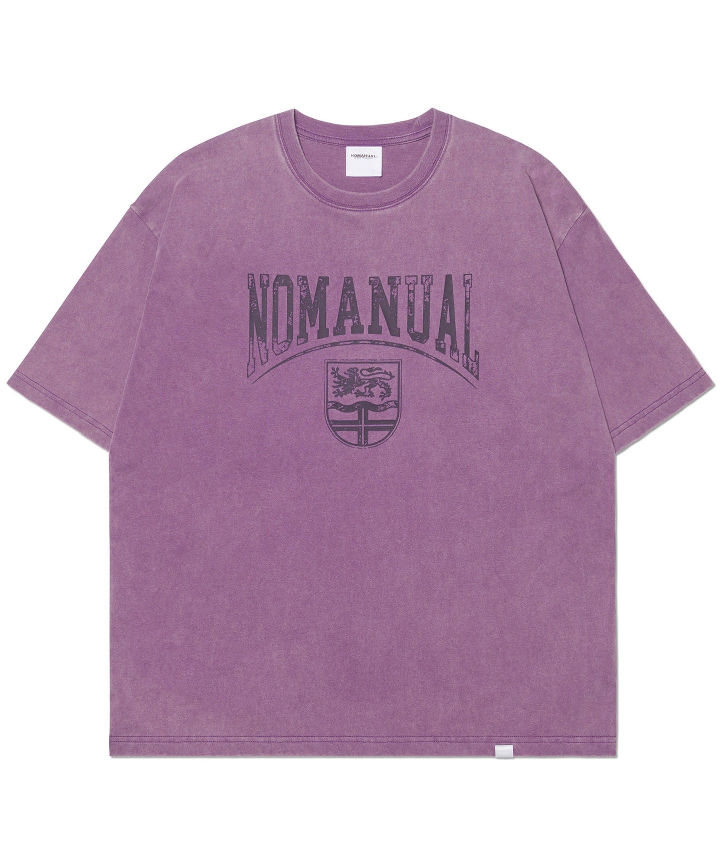 EMBLEM WASHED T-SHIRT - WASHED PURPLE
