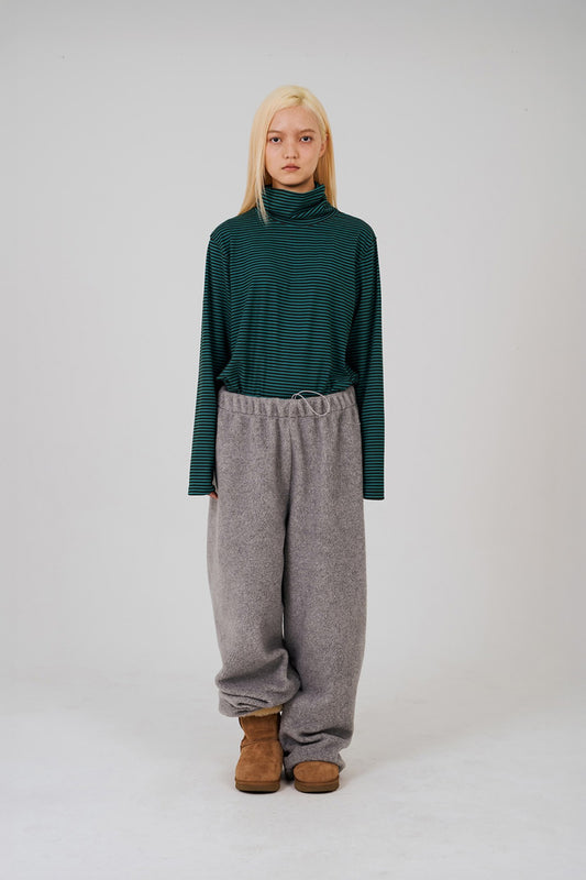 COLOR POP TURTLENECK T-SHIRT - GREEN