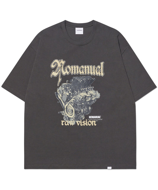 NM ENGINE T-SHIRT - CHARCOAL