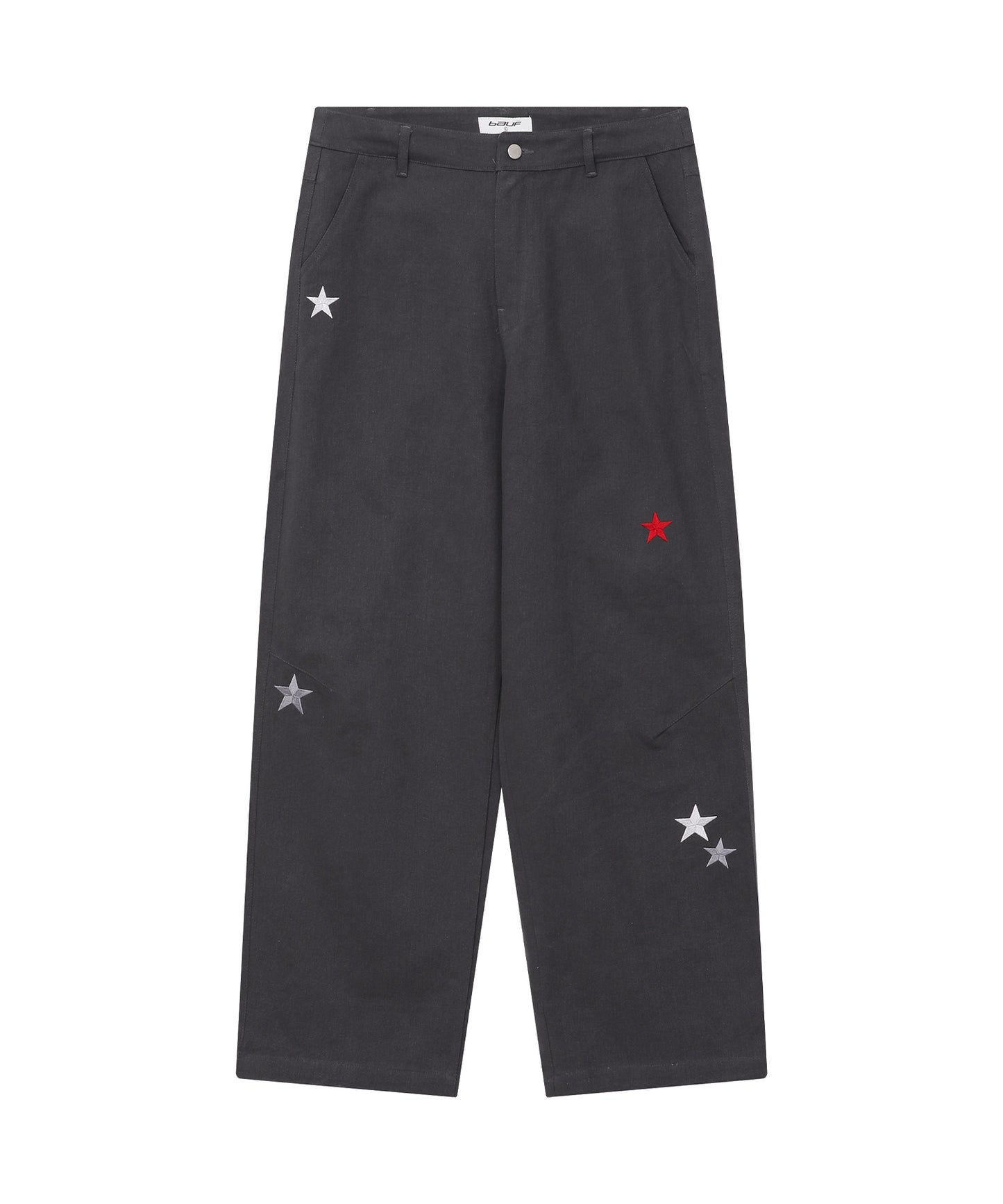 Star symbol pants. [Charcoal]