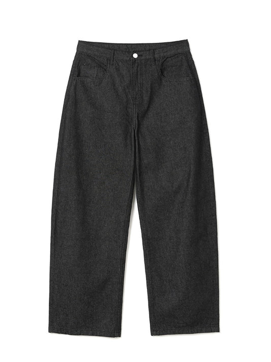Reflect Curved Raw Pants [Indigo Black]