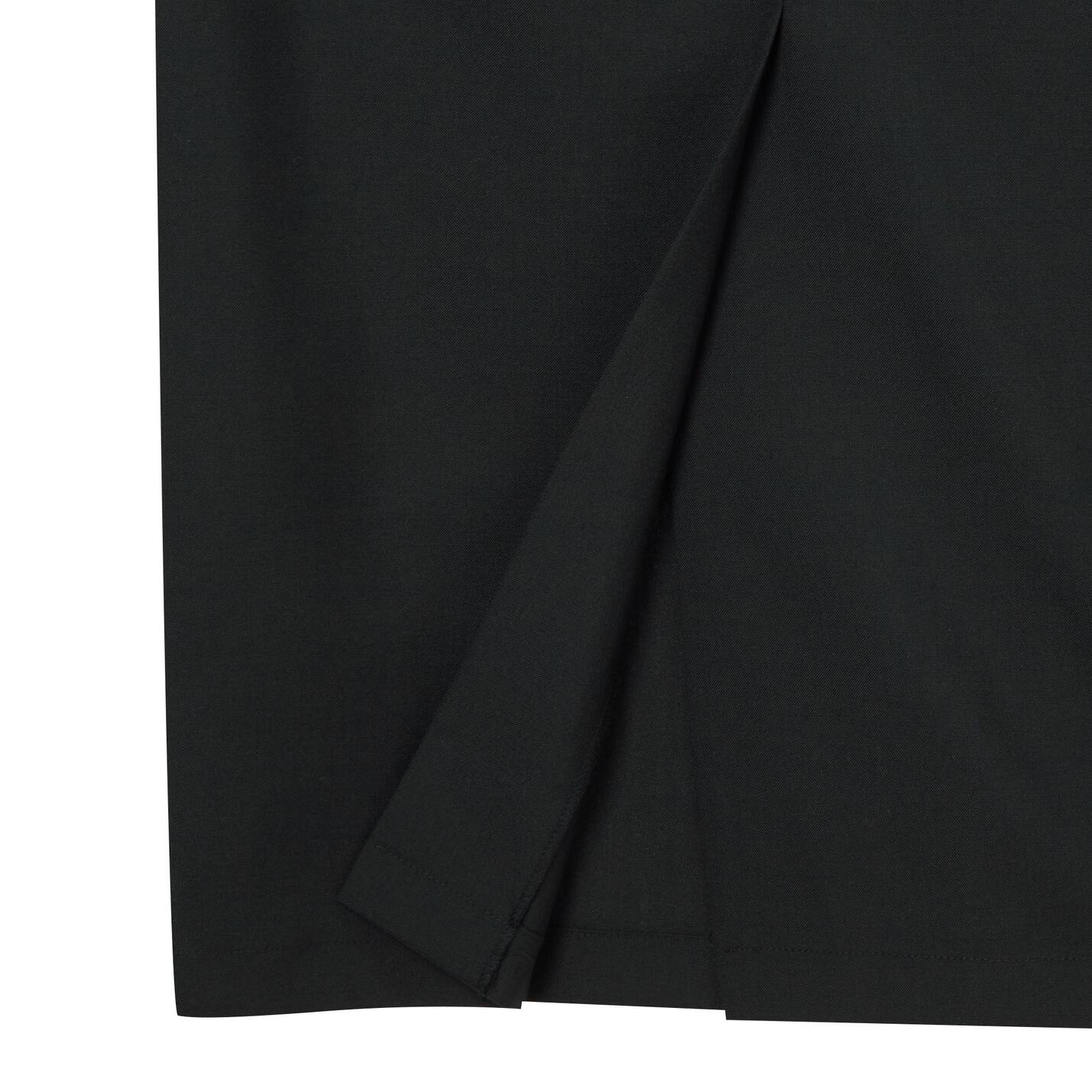 PLEATS DETAIL DRESS (BLACK)