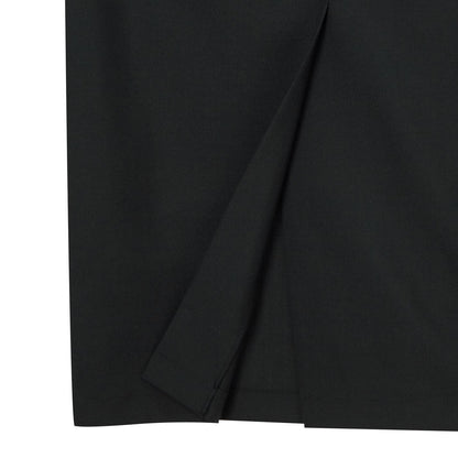 PLEATS DETAIL DRESS (BLACK)