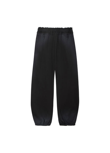 SPRAY WASHED PLEATS DETAIL TROUSERS / 2 Color