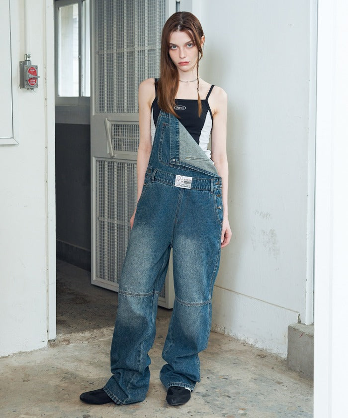 [NF] YOUTH DENIM OVERALL (DARK BLUE)