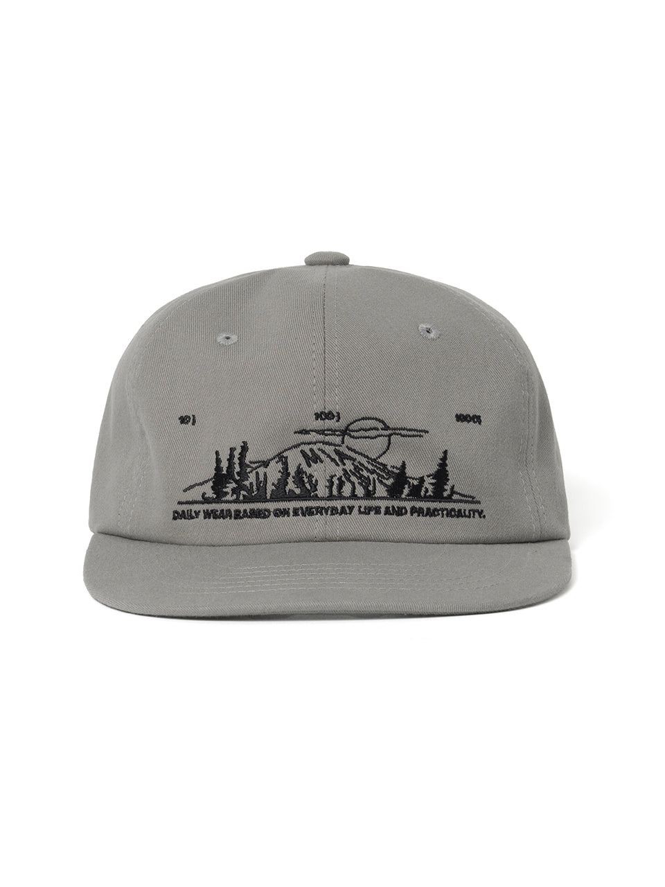 Scenary Embroidery Flat Cap [Cement Gray]