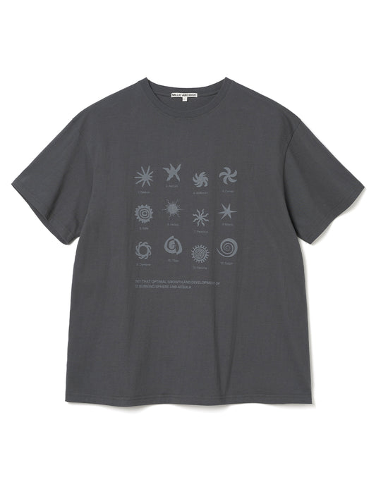 Scroll Square T-Shirts [Charcoal Gray]