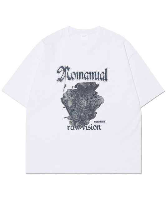 NM ENGINE T-SHIRT - WHITE